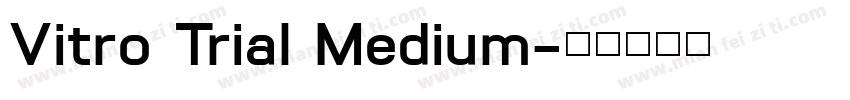 Vitro Trial Medium字体转换